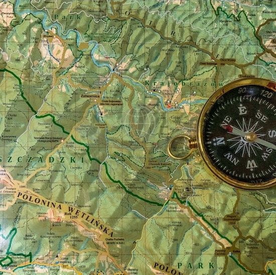 Bieszczady. Mapa zdrapka wydawnictwa ArtGlob. Fragment 6
