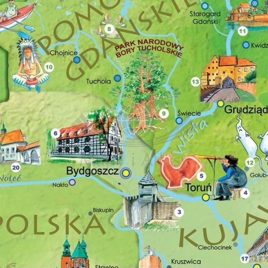 Polska Młodego Odkrywcy. Plan lekcji z mapą wydawnictwa ArtGlob. Fragment 2