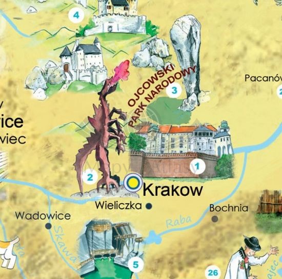 Polska Młodego Odkrywcy. Plan lekcji z mapą wydawnictwa ArtGlob. Fragment 4