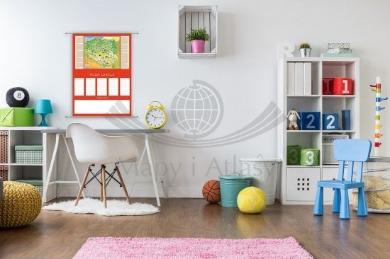 Polska Młodego Odkrywcy. Plan lekcji z mapą wydawnictwa ArtGlob. Przykład aranżacji