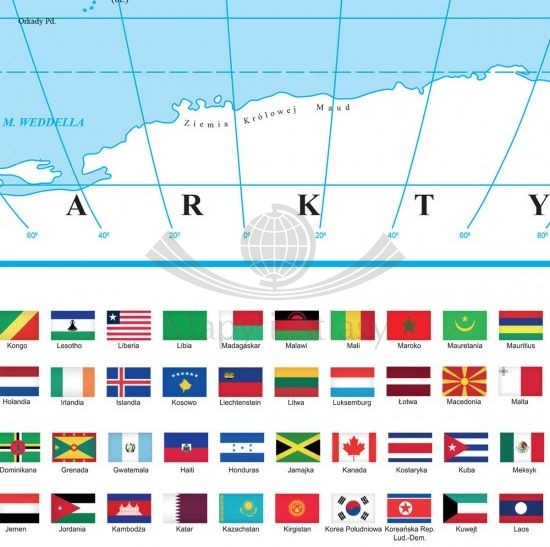 Plan lekcji + mapa polityczna świata wydawnictwa ArtGlob. Fragment 7