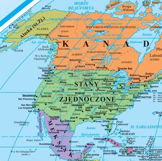 Plan lekcji + mapa polityczna świata wydawnictwa ArtGlob. Fragment 5