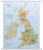 Wyspy Brytyjskie / Wielka Brytania i Irlandia 1:1 000 000. Mapa ścienna fizyczno-drogowa