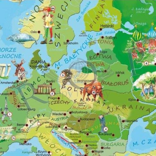Świat Młodego Odkrywcy. Plan lekcji z mapą wydawnictwa ArtGlob. Fragment 1