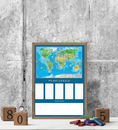 Świat Młodego Odkrywcy. Plan lekcji z mapą wydawnictwa ArtGlob. Przykład aranżacji 3