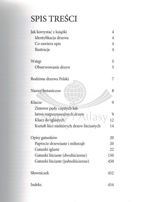 Drzewa. Przewodnik Collinsa. Spis treści