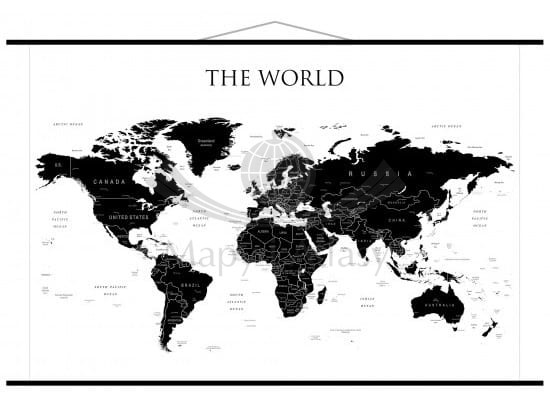 The World mapa ścienna MIDI polityczno-konturowa. Wydawnictwo: ArtGlob