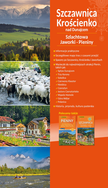 Szczawnica, Krościenko nad Dunajcem. Przewodnik turystyczny wydawnictwa Compass. Okładka tył