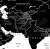 The World. Mapa MIDI polityczna, konturowa w wersji magnetycznej. Wydawnictwo: ArtGlob. Fragment 3
