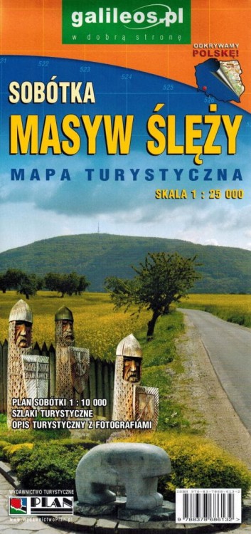 Masyw Ślęży, Sobótka 1:25 000. Mapa turystyczna wydawnictwa Galileos. Okładka
