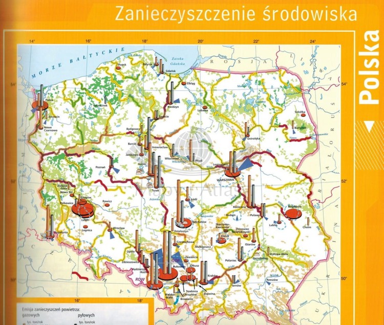 Wielki atlas świata wydawnictwa Demart. Fragment przykładowej strony 2