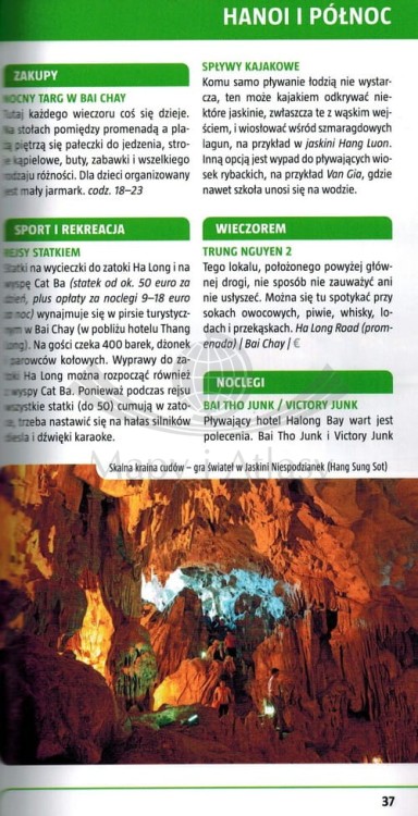Wietnam. Przewodnik z mapą w etui wydawnictwa Marco Polo. Przykładowe strony 1