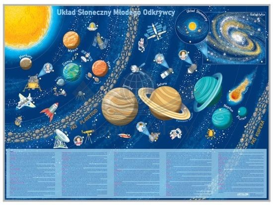 Układ Słoneczny Młodego Odkrywcy. Mapa dla dzieci w wersji magnetycznej