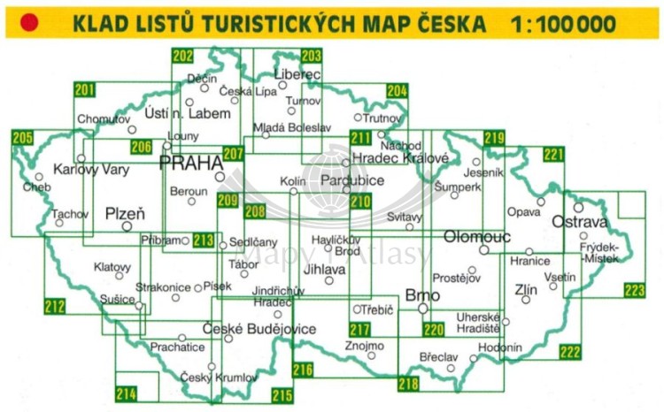 Ceskobudejovicko, Jindrichohradecko, Novohradske Hory. Mapa turystyczna 215 wydawnictwa Shocart. Pozostałe publikacje