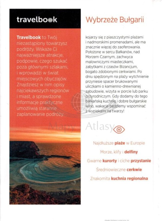 Wybrzeże Bułgarii. Przewodnik travelbook wydawnictwa Bezdroża. Okładka 2