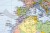 Świat 1:26 000 000. Mapa polityczna z portami magnetyczna. Rama alu SLIM. Fragment 3