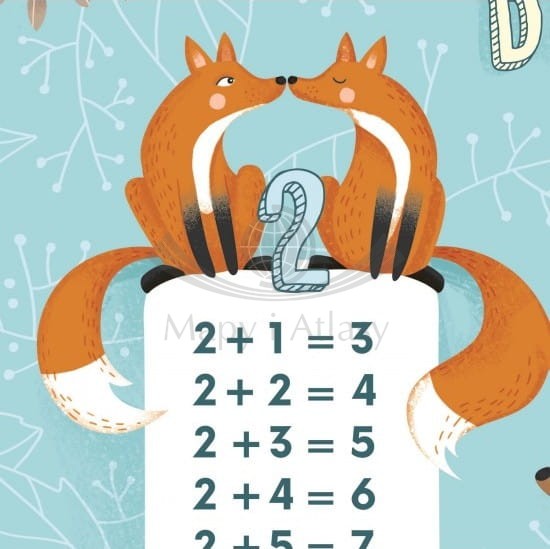 Dodawanie. Plansza edukacyjna 100 x 70 cm. Fragment 4