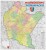 Województwo podkarpackie 1:200 000. Mapa ścienna administracyjno-drogowa