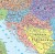 Europa 1:4 000 000. Kody pocztowe. Mapa w ramie drewnianej. Wydawnictwo: Eko-Graf. Fragment 3