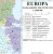 Europa 1:4 000 000. Naklejka, mapa ścienna. Kody pocztowe.  Legenda