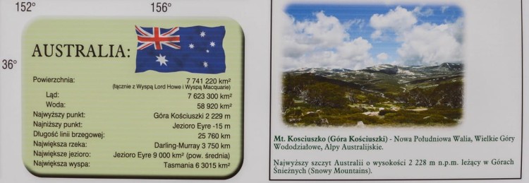 Australia 1:2 800 000. Mapa ścienna fizyczna wydawnictwa Meridian. Fragment 7