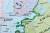 Europa po 1945 roku. Mapa ścienna wydawnictwa Meridian. Fragment 1
