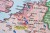 Europa po 1945 roku. Mapa ścienna wydawnictwa Meridian. Fragment 3