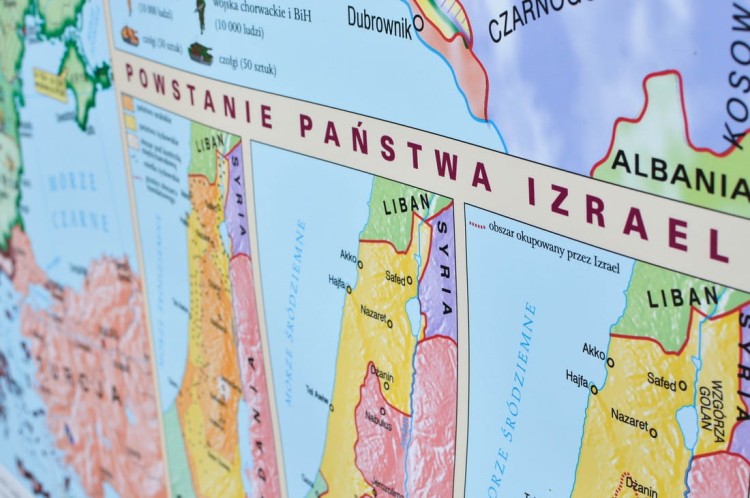 Europa po 1945 roku. Mapa ścienna wydawnictwa Meridian. Kartony boczne - fragment 3