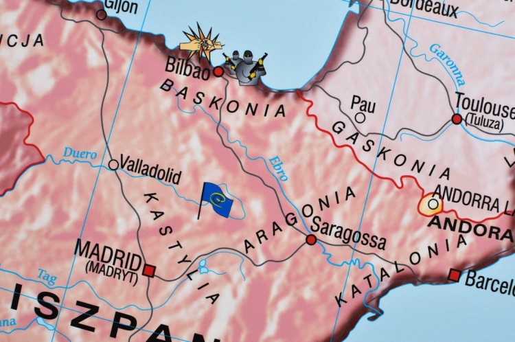 Europa po 1945 roku. Mapa ścienna wydawnictwa Meridian. Fragment 8