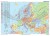 Europe political map / Europa 1:4 000 000. Mapa ścienna polityczna w języku angielskim wydawnictwa Meridian