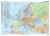 Europe political map / Europa 1:3 200 000. Mapa ścienna polityczna w języku angielskim wydawnictwa Meridian