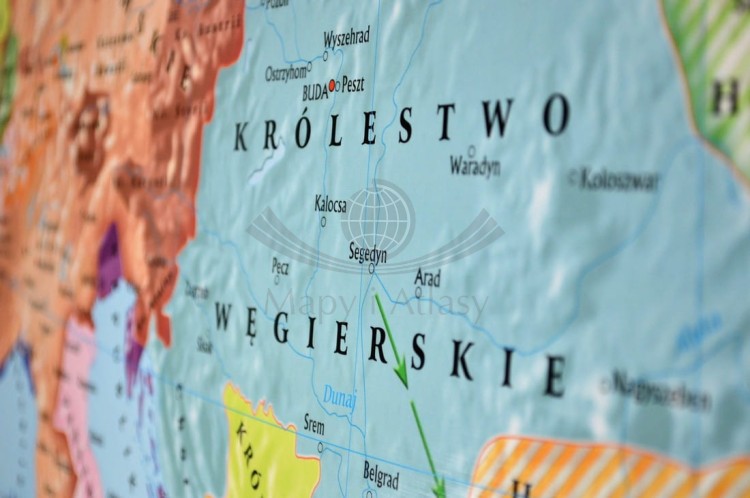 Polska i Litwa za pierwszych Jagiellonów / Europa XIV - XV w. Dwustronna mapa ścienna wydawnictwa Meridian. Strona 2 - fragment 4