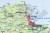 Polska 1:550 000. Mapa ścienna administracyjna wydawnictwa Meridian. Fragment 1