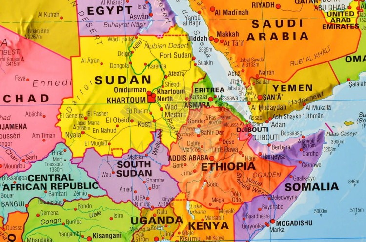 Świat 1:20 000 000. Mapa ścienna polityczna wydawnictwa Maps International. Fragment 1