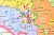 Rozbicie dzielnicowe Polski. Mapa ścienna wydawnictwa Meridian. Fragment 1