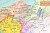 Rozbicie dzielnicowe Polski. Mapa ścienna wydawnictwa Meridian. Fragment 4