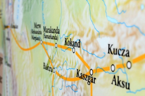 Starożytny Wschód - kultura (cywilizacje wielkich rzek i ich kultury). Mapa ścienna wydawnictwa Meridian. Fragment 1