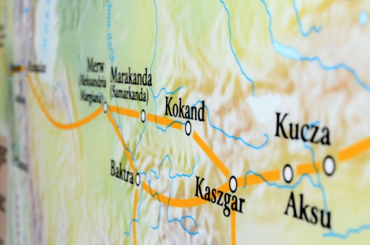 Starożytny Wschód - kultura (cywilizacje wielkich rzek i ich kultury). Mapa ścienna wydawnictwa Meridian. Fragment 1