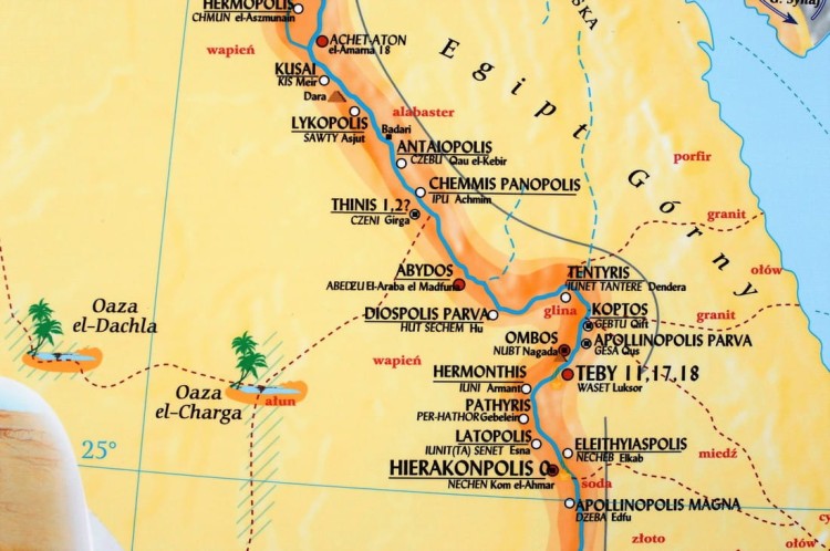 Starożytny Wschód - pierwsze państwa. Mapa ścienna wydawnictwa Meridian. Fragment 6