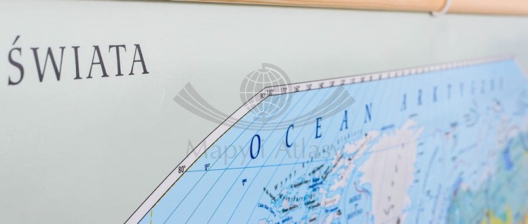 Świat 1:22 000 000. Mapa ścienna krajobrazowa wydawnictwa Meridian. Fragment 11