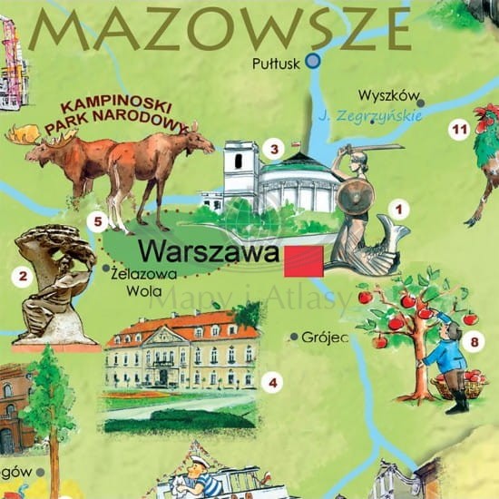 Polska Młodego Odkrywcy. Puzzle dla dzieci 200 elementów. Fragment 2