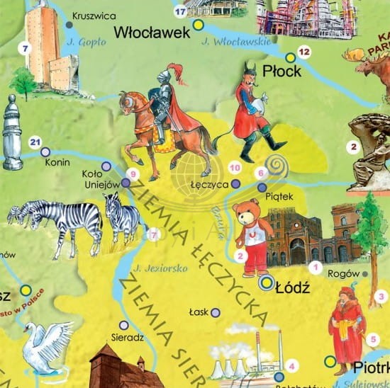Polska Młodego Odkrywcy. Puzzle dla dzieci 200 elementów. Fragment 3