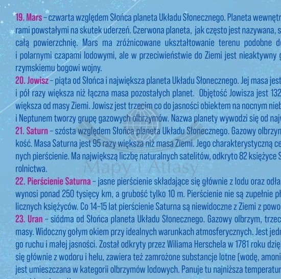 Układ Słoneczny. Puzzle dla dzieci 200 elementów. Fragment 6