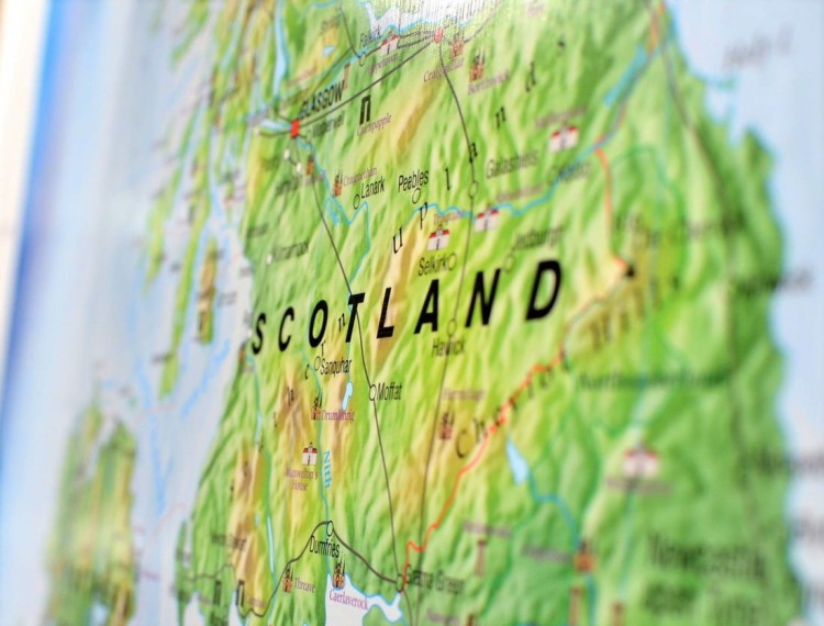 Wielka Brytania i Irlandia / Czasy angielskie (The Tenses). Dwustronna mapa ścienna wydawnictwa Meridian. Strona 1 - fragment 6