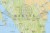 Ameryka Północna 1:5 600 000. Mapa ścienna polityczna wydawnictwa Meridian. Fragment 1