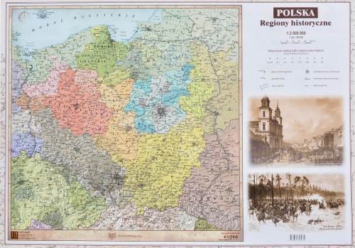 Polska. Regiony historyczne / Poczet królów i książąt polskich. Podkładka na biurko. Pierwsza strona