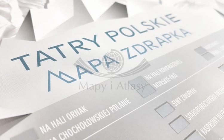 Tatry Polskie. Mapa zdrapka. NaGrani