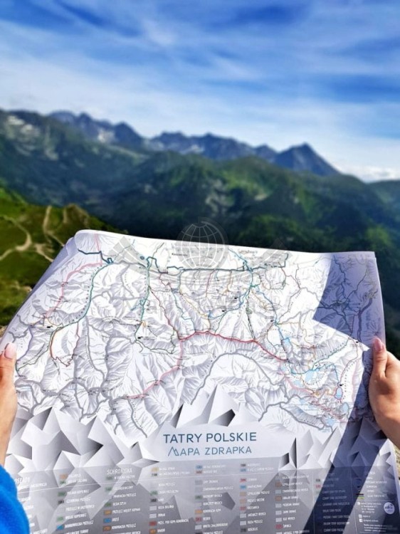 Tatry Polskie. Mapa zdrapka. NaGrani