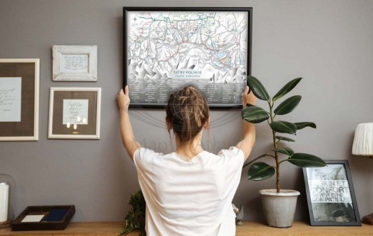 Tatry Polskie. Mapa zdrapka. NaGrani