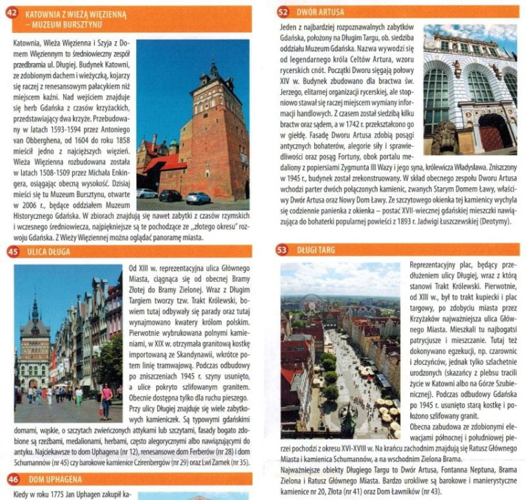 Gdańsk 1:16 000. Mapa kieszonkowa z przewodnikiem / Plan miasta wydawnictwa Galileos. Informator